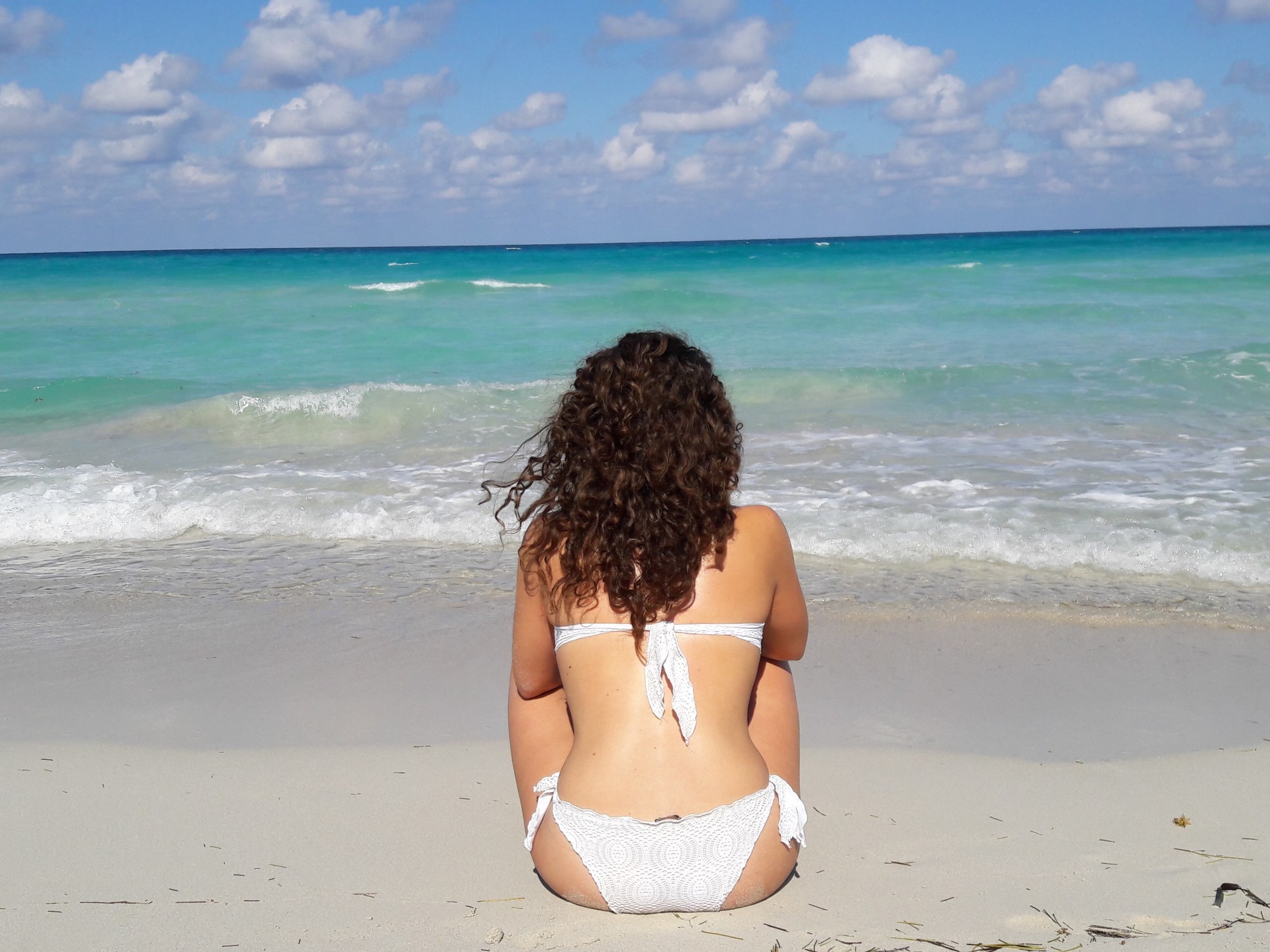 Donna in spiaggia a Varadero - Cuba