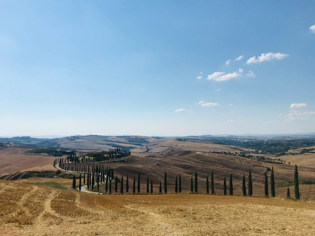 Cartoline dalla Val d'Orcia - Asciano, Toscana, Italia