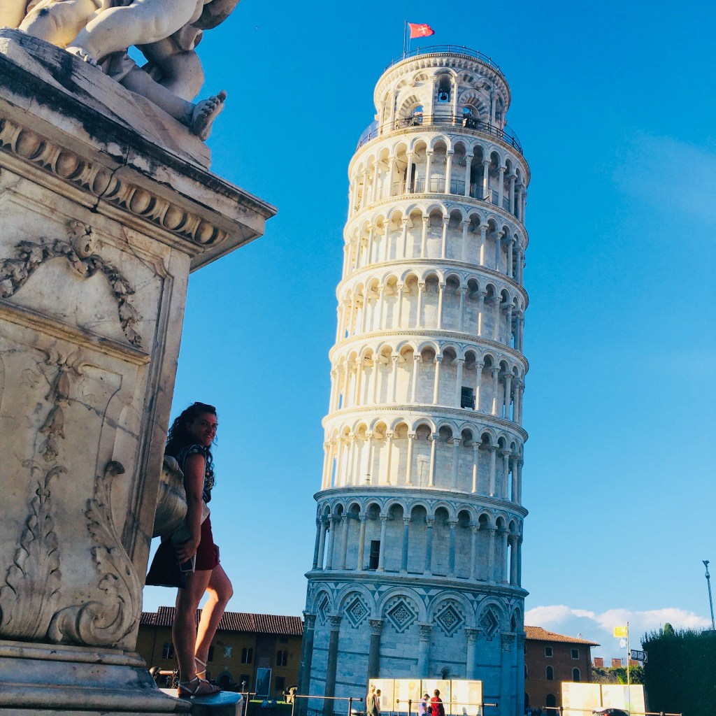 La torre pendente più famosa al mondo, la Torre di Pisa - Pisa, Toscana, Italia