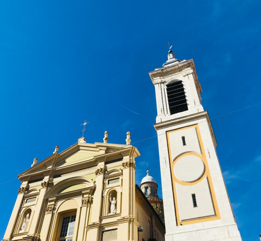 La facciata della Cathédrale Sainte-Réparate de Nice - Nizza, Costa Azzurra, Francia