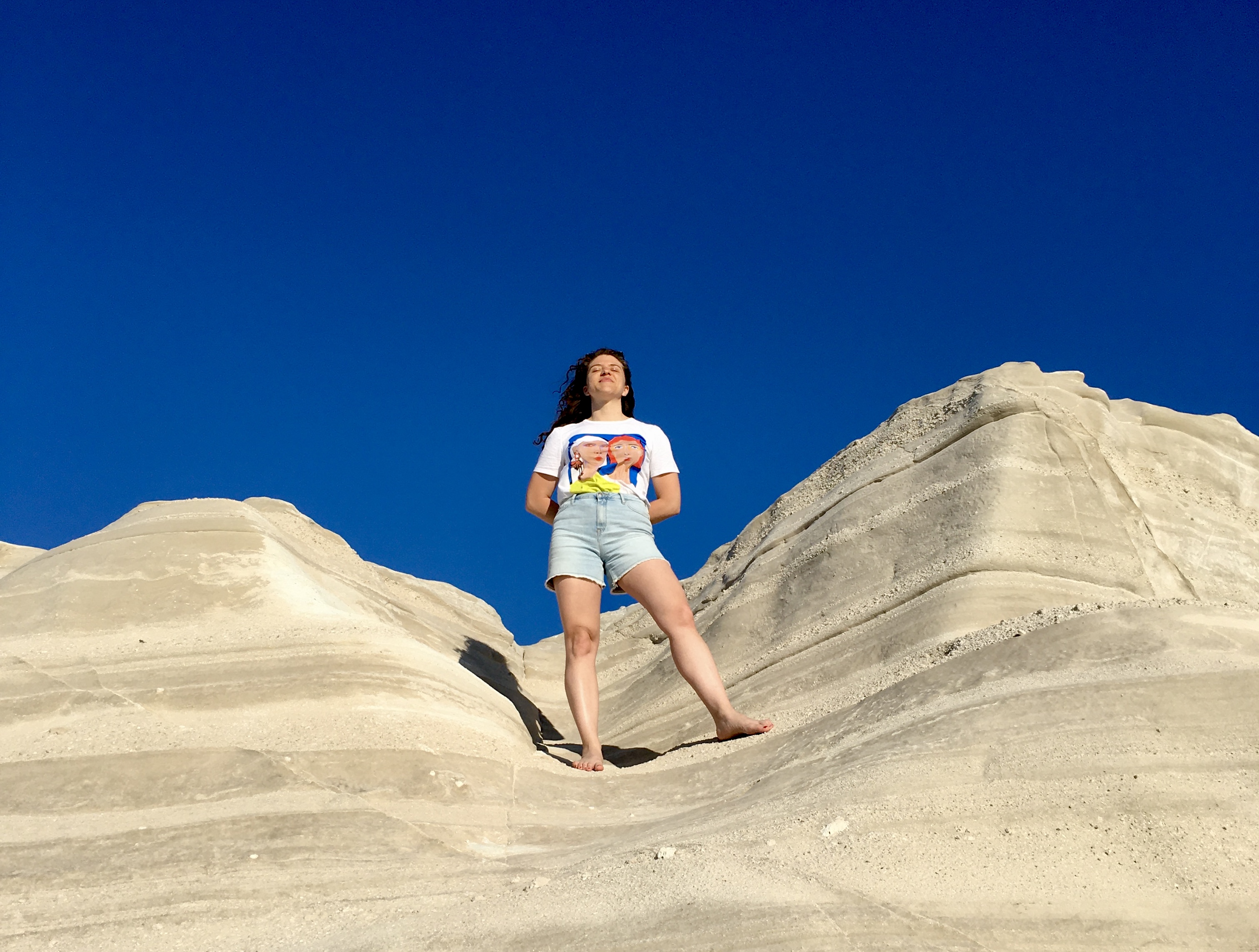 Foto alla spiaggia di Sarakiniko - Milos, Isole Cicladi, Grecia