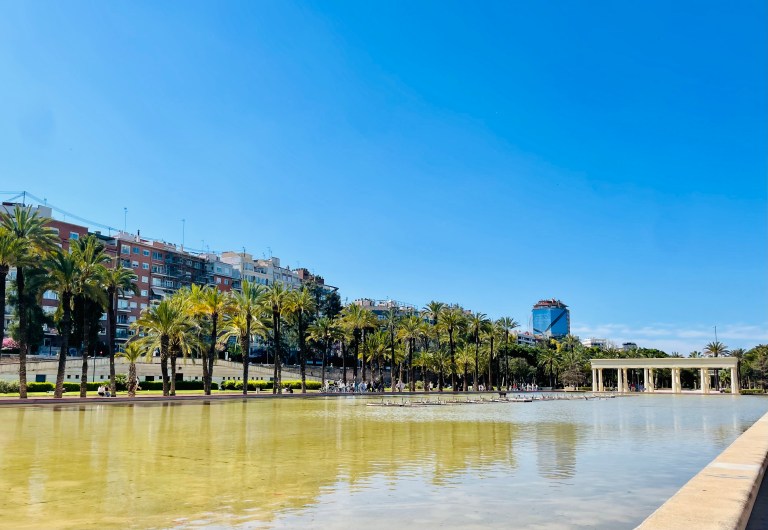 Un laghetto del Jardín del Turia - Valencia, Spagna