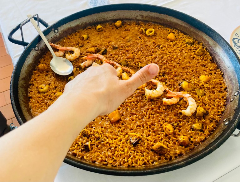 La paella del ristorante La Pepica - Valencia, Spagna