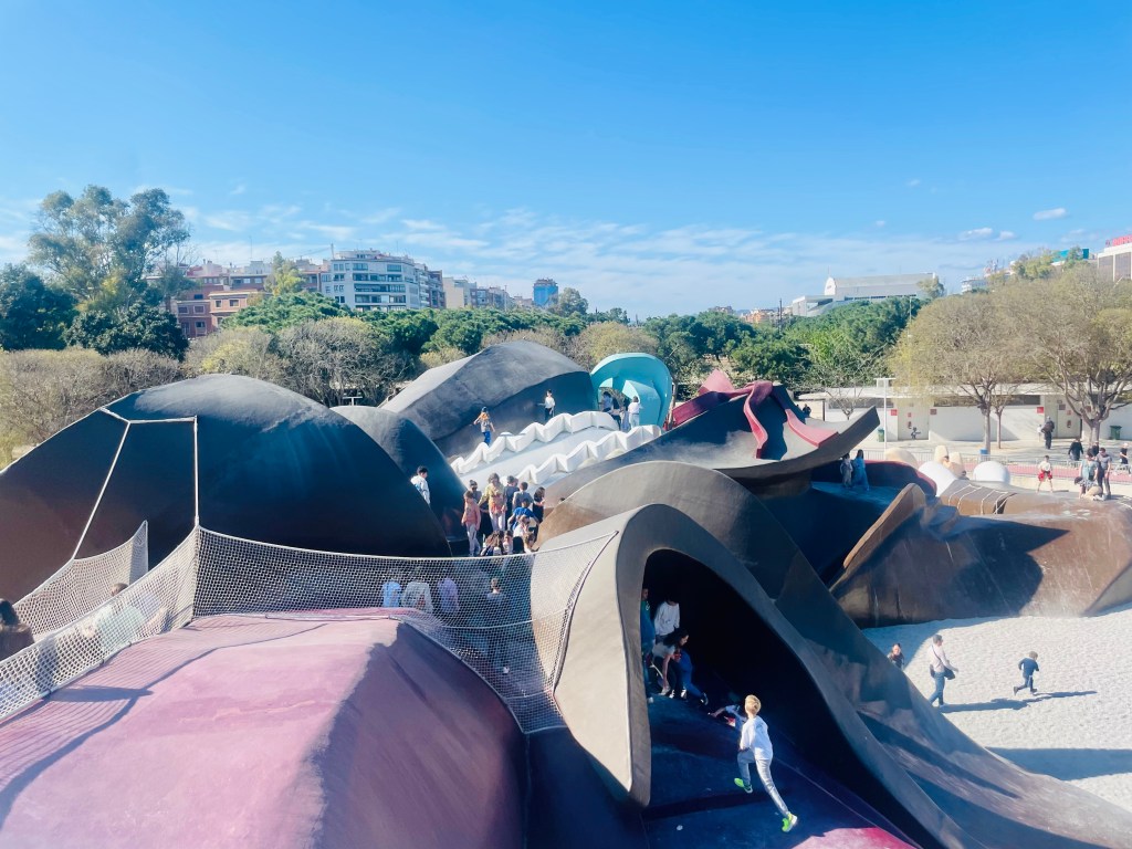 Vista panoramica sul Parco Gulliver -Valencia, Spagna