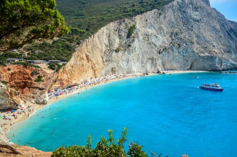 Spiaggia di Lefkada con scogliere bianche - Isole Ionie, Grecia
